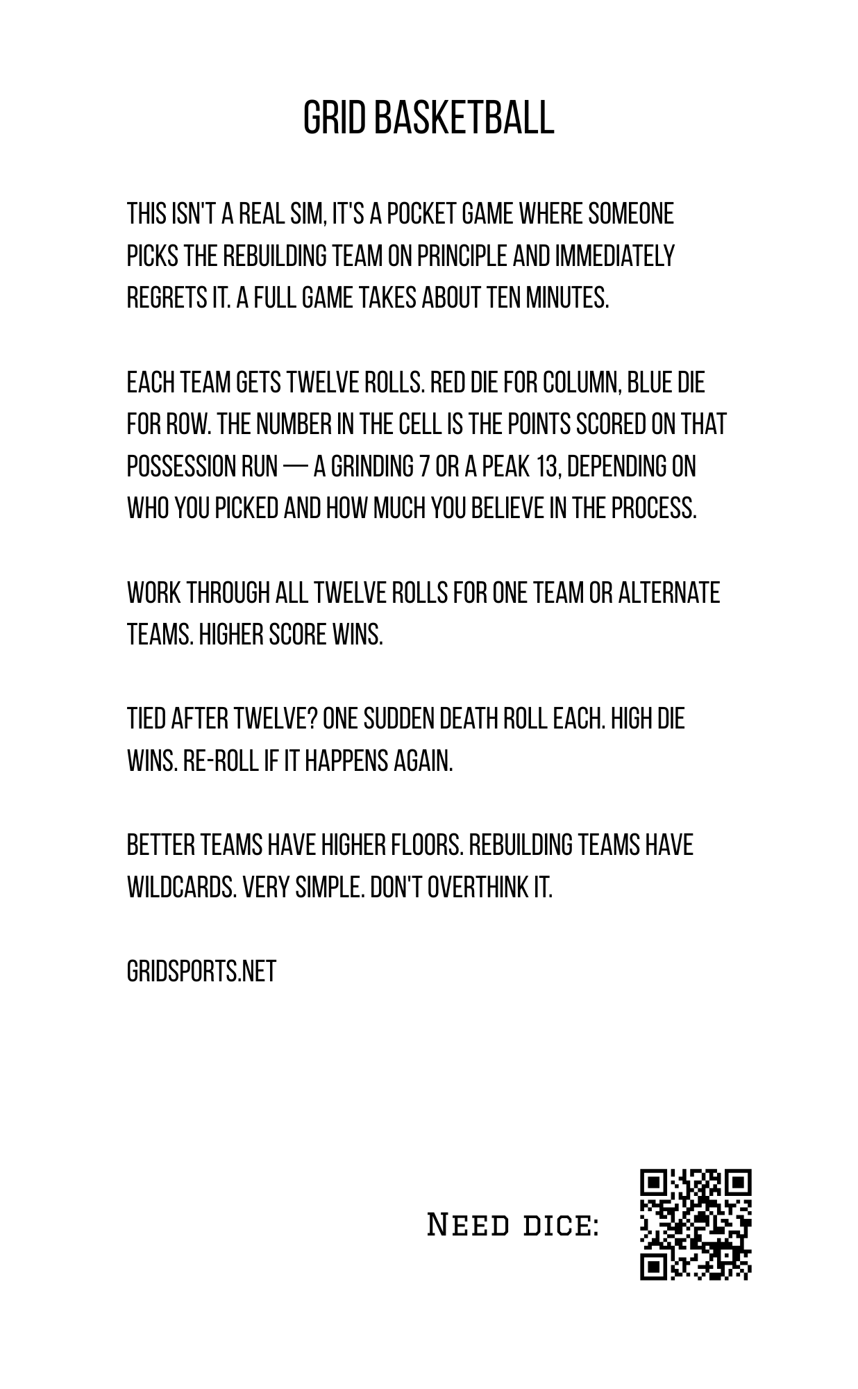 Basketball scorecard